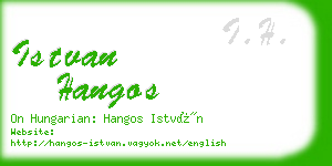 istvan hangos business card